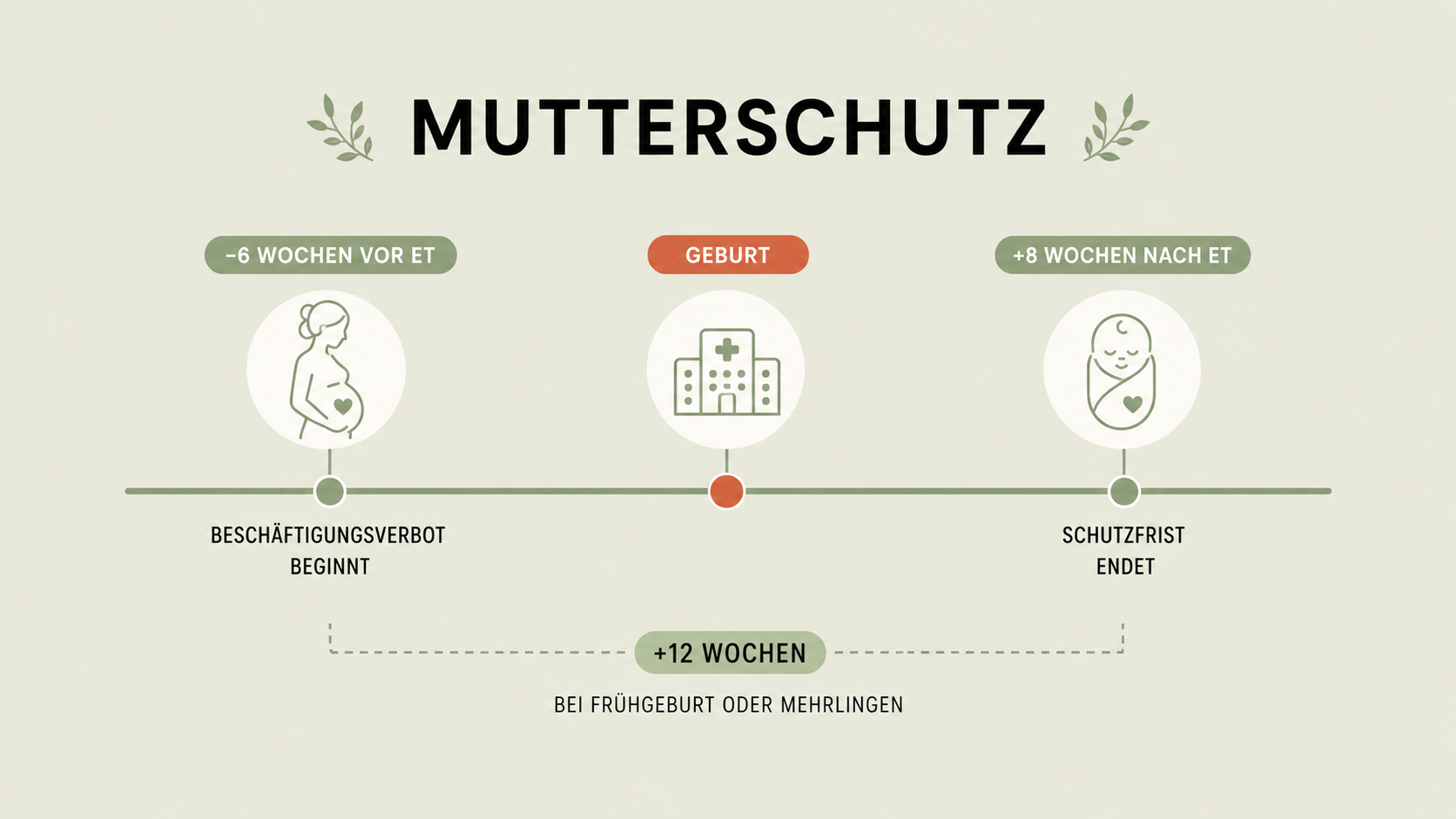 Mutterschutzgesetz Infografik