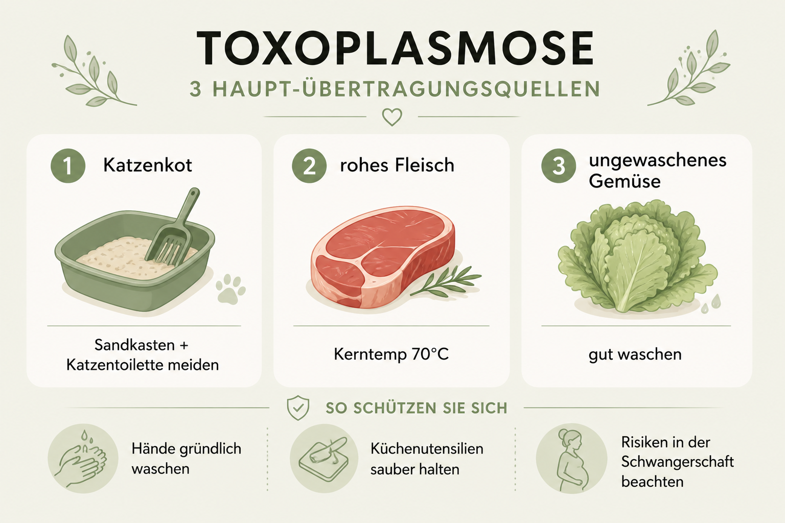 Toxoplasmose Infografik