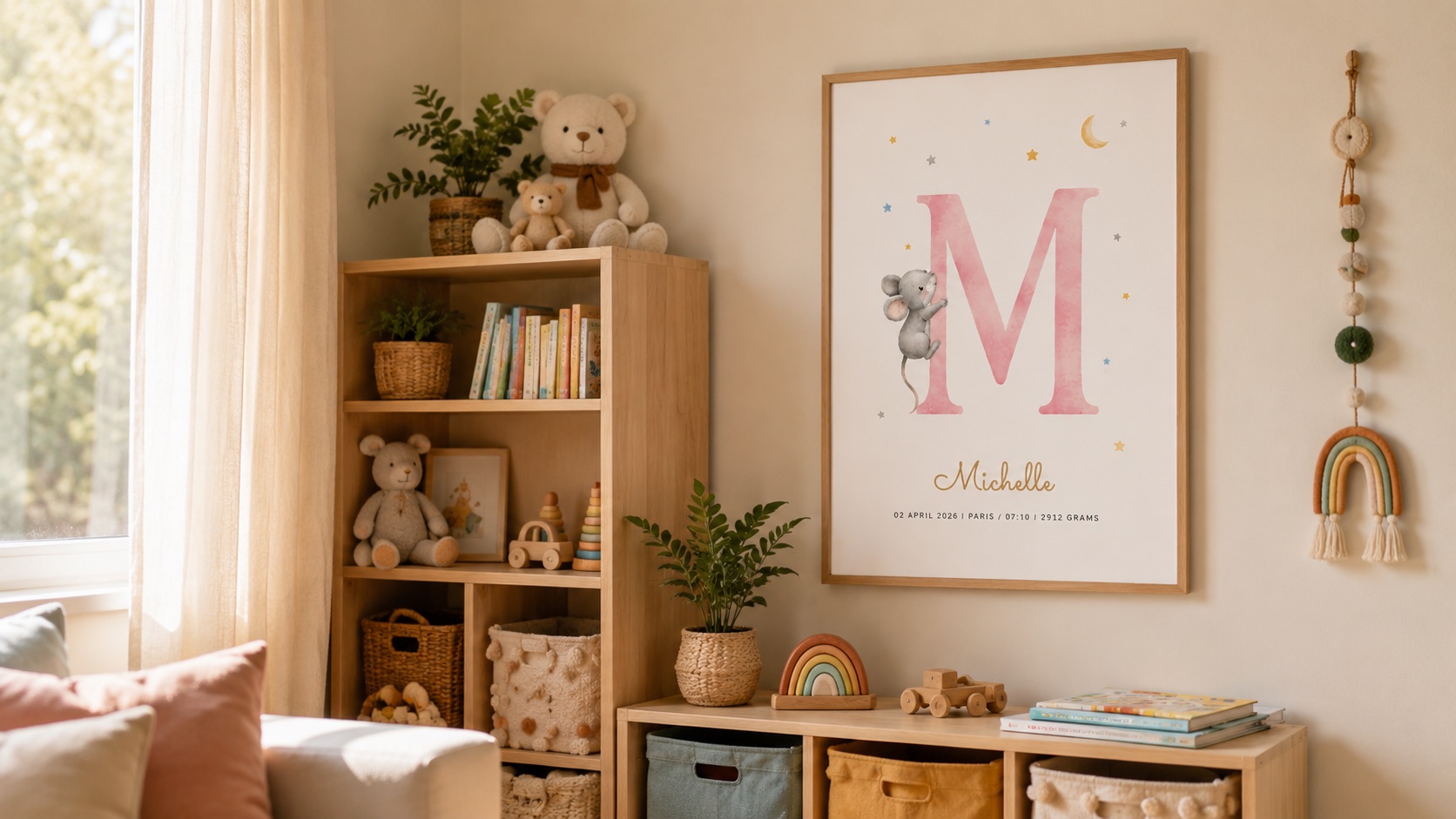 Poster voor de kinderkamer: kiezen en personaliseren
