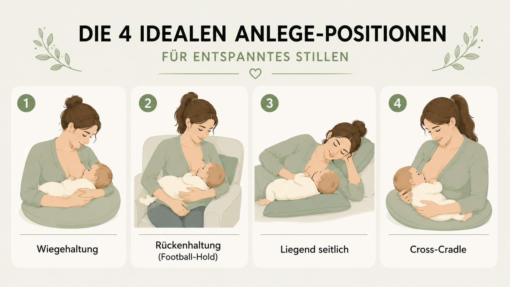 Stillen: die ersten Tage und Wochen Infografik