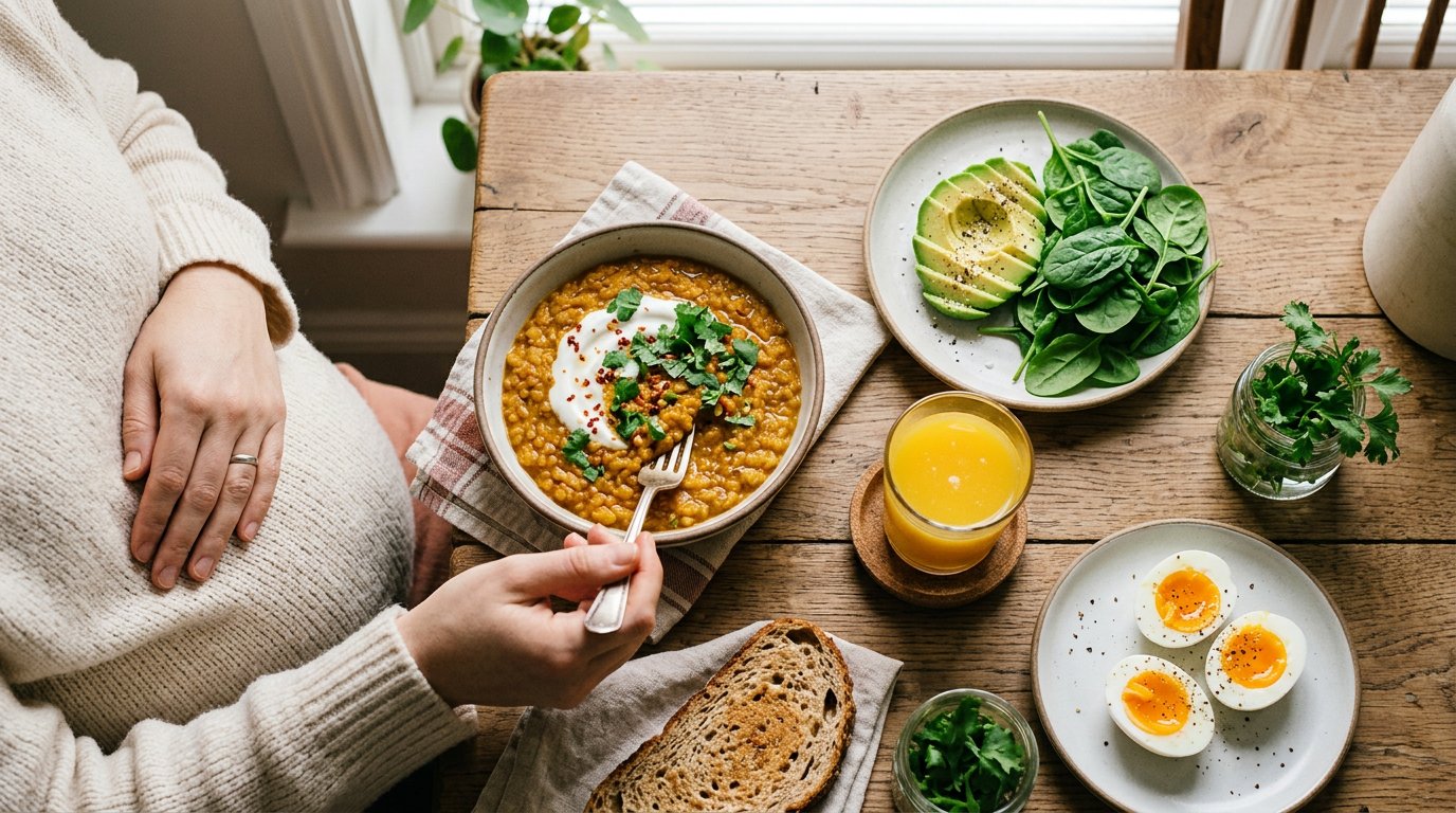 Vegetarisch in der Schwangerschaft: was du planen musst, damit dem Baby nichts fehlt