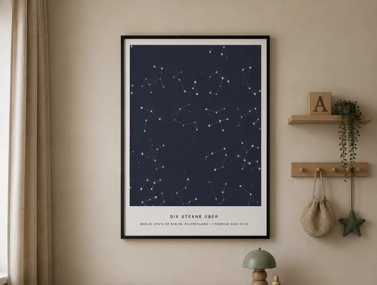 Voorbeeld sterrenposter